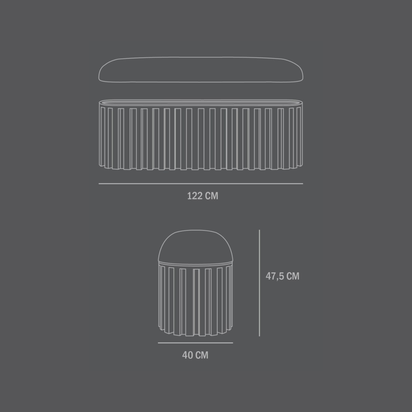 Tribu Bench | Coffee