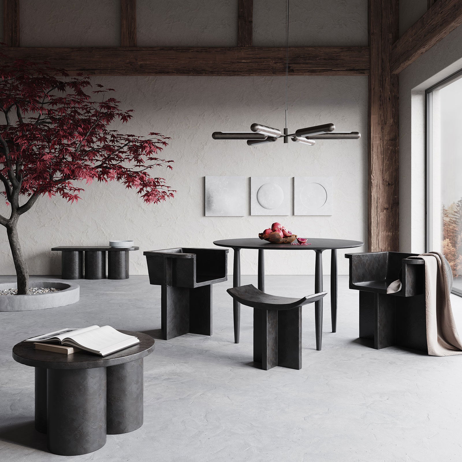 Big Foot Side Table Low | Coffee