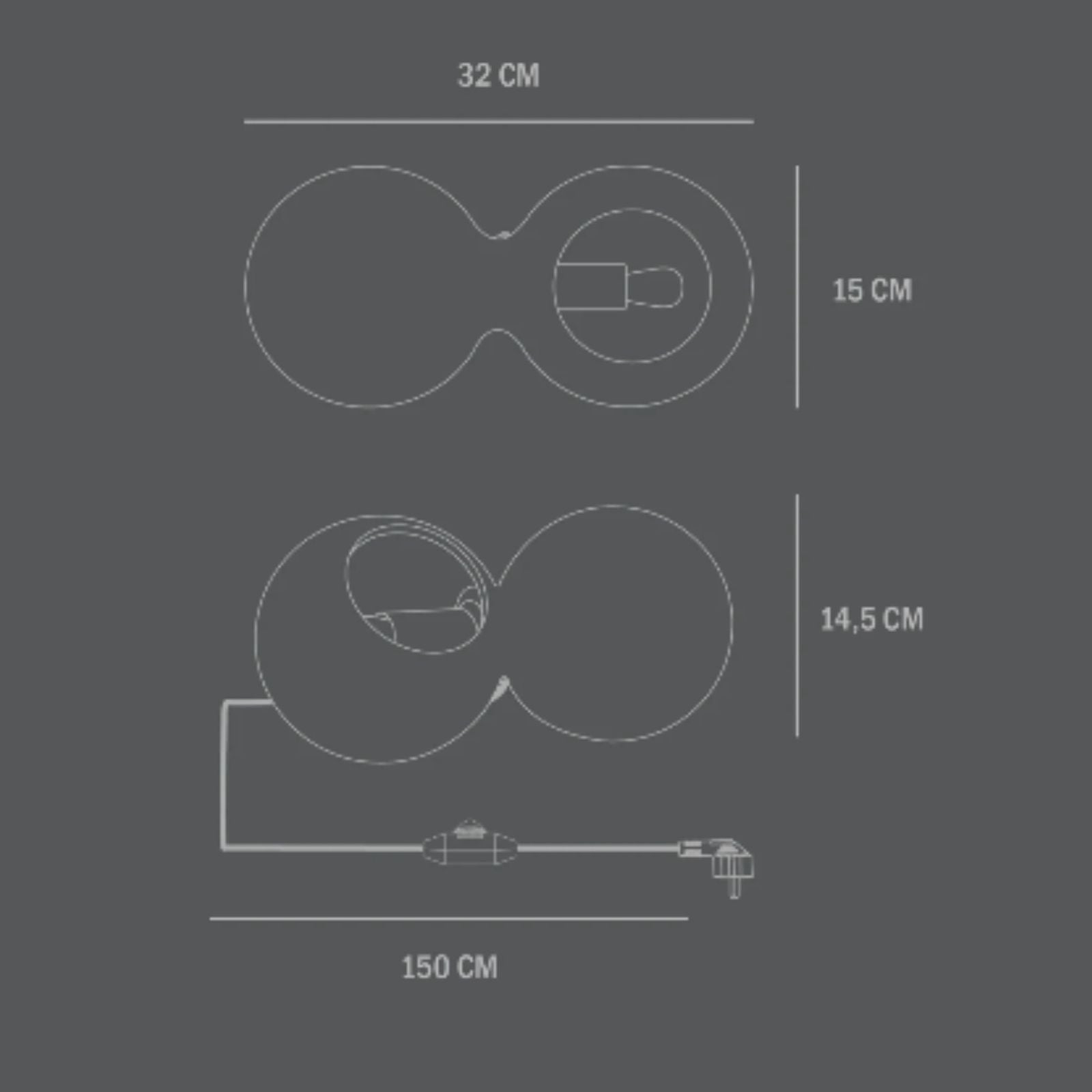 Le deux | Table Lamp Sand