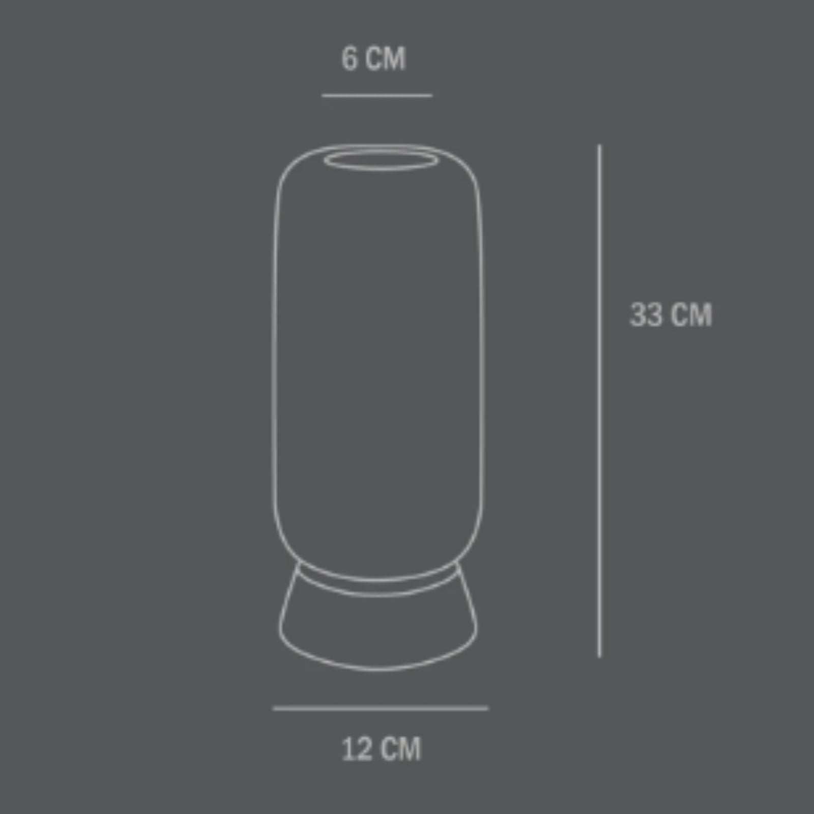 Kabin Vase, Small - Black (Warehouse Sale)