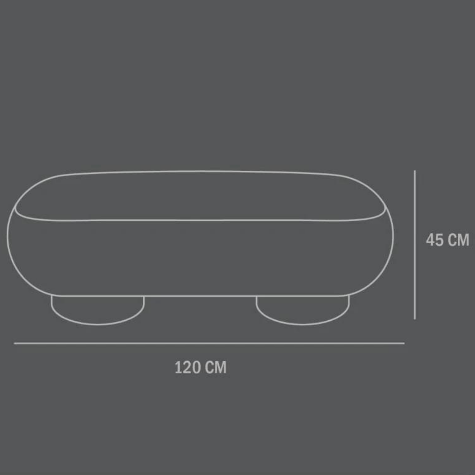 Big Foot Bench - Sheepskin