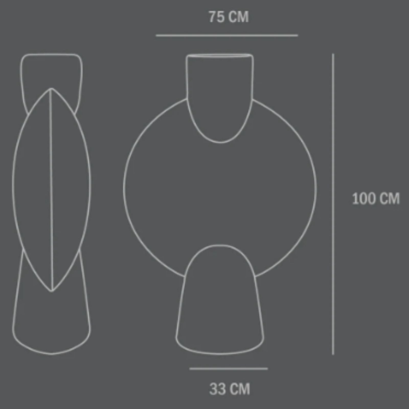 Sphere Vase Bubl Giant | Sand