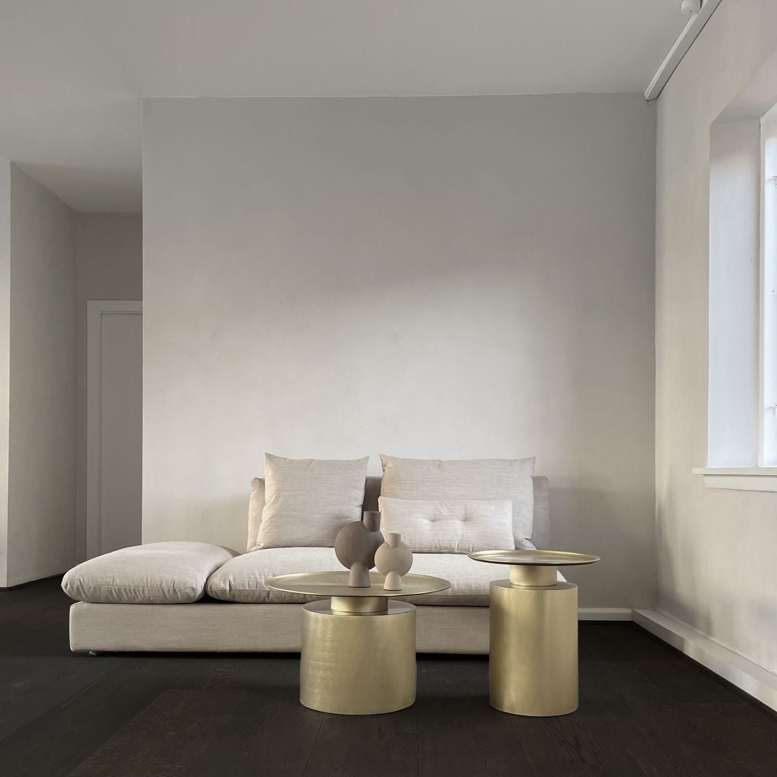 Pillar Table - Brass