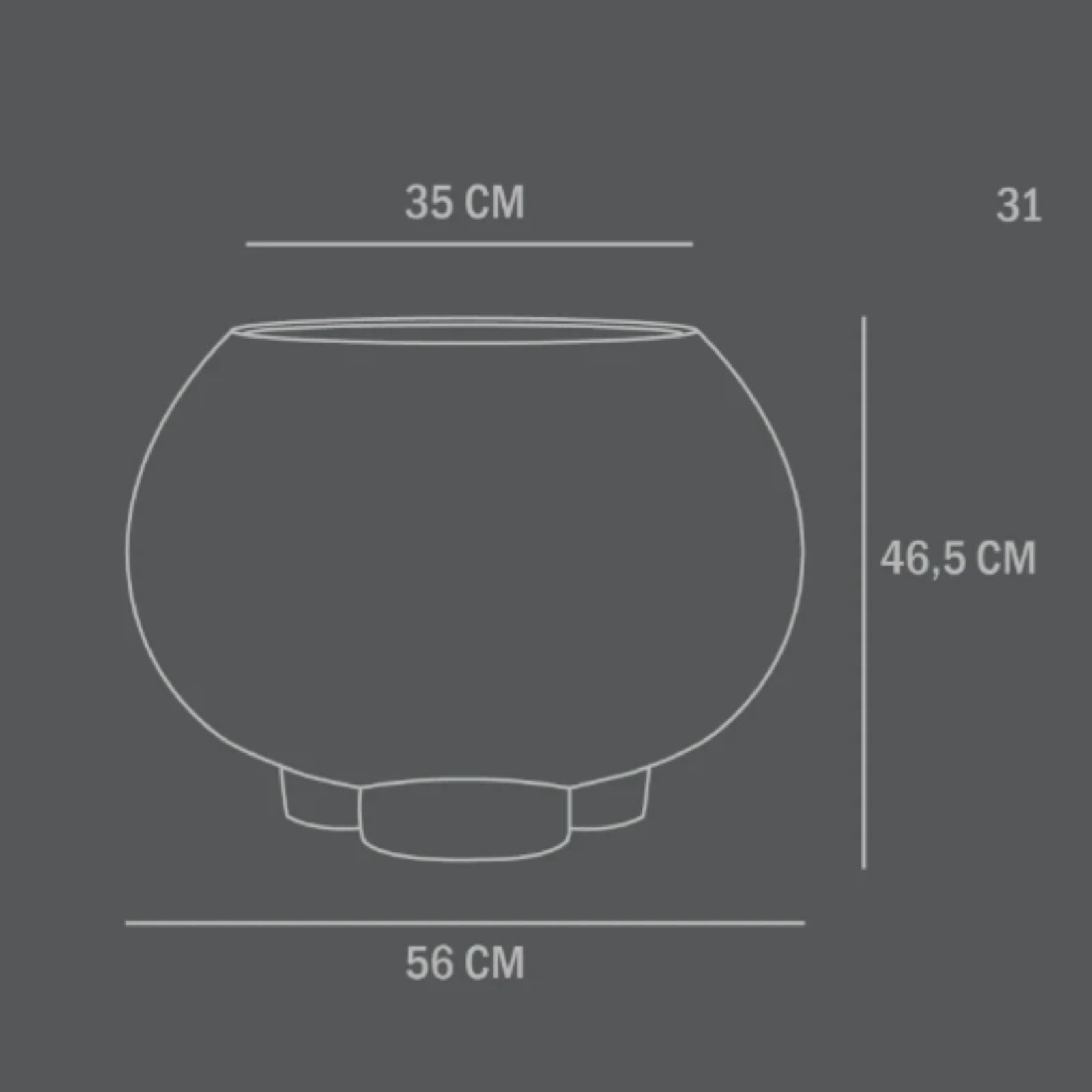 Urchin | Big Plant pot Coffee