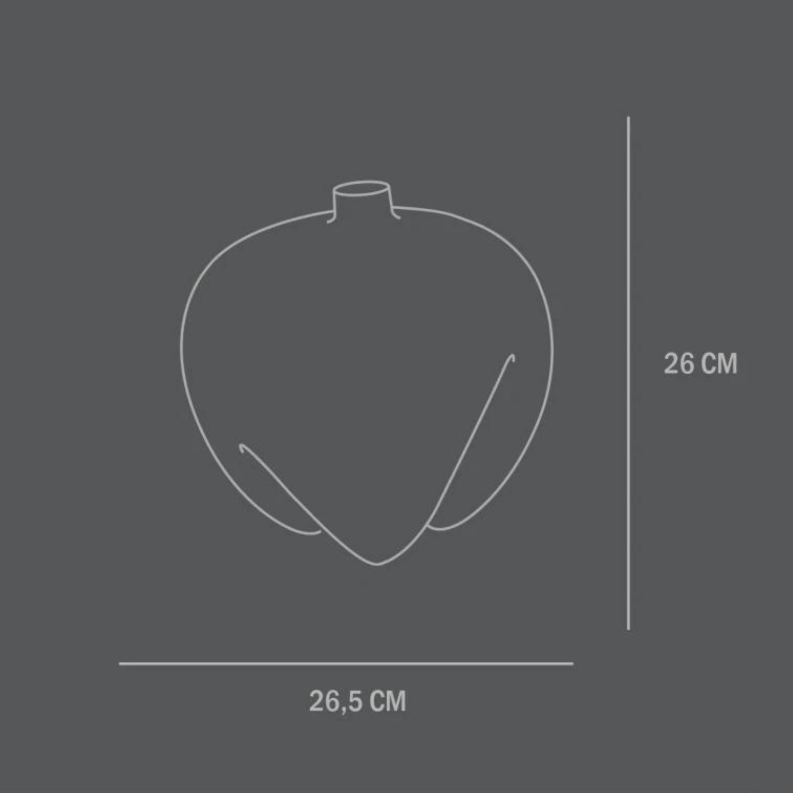 Sumo Vase, Mini - Coffee