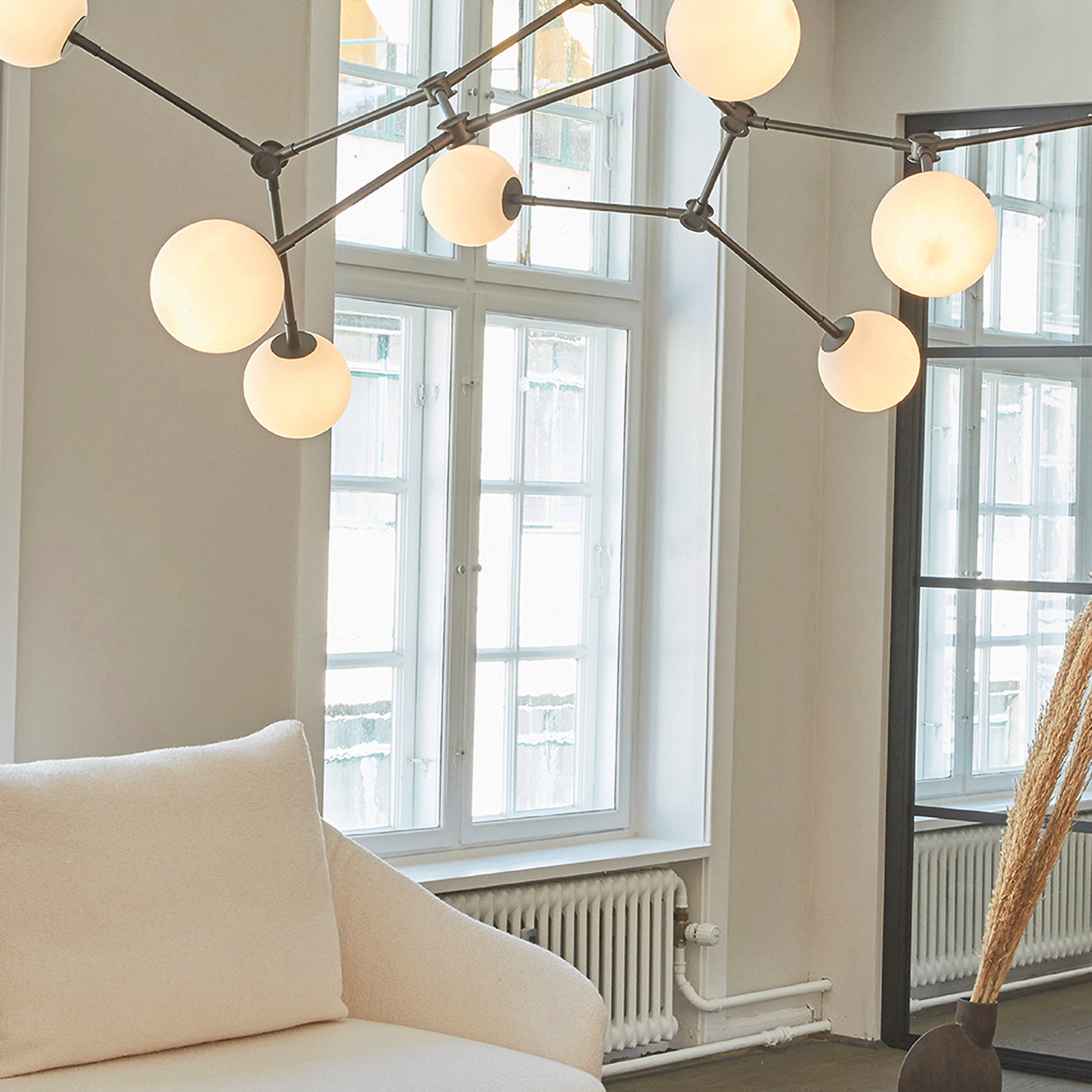 Drop Bulp | Grey Chandelier