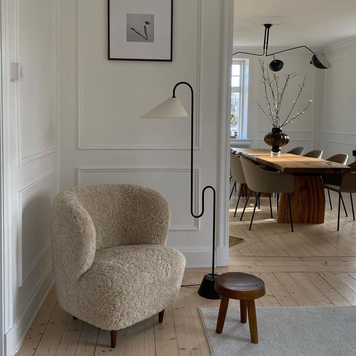 Charles | Stool - Dark Brown (Warehouse Sale)