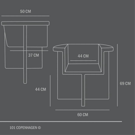 101 Brutus Dining Chair Dimensions