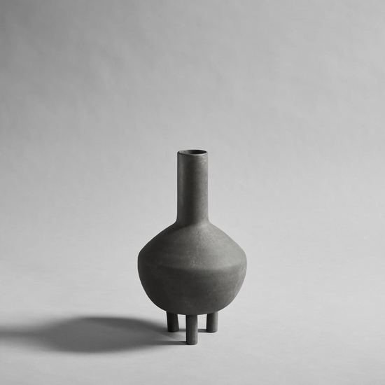 101 Duck Vase Fat in Dark Grey