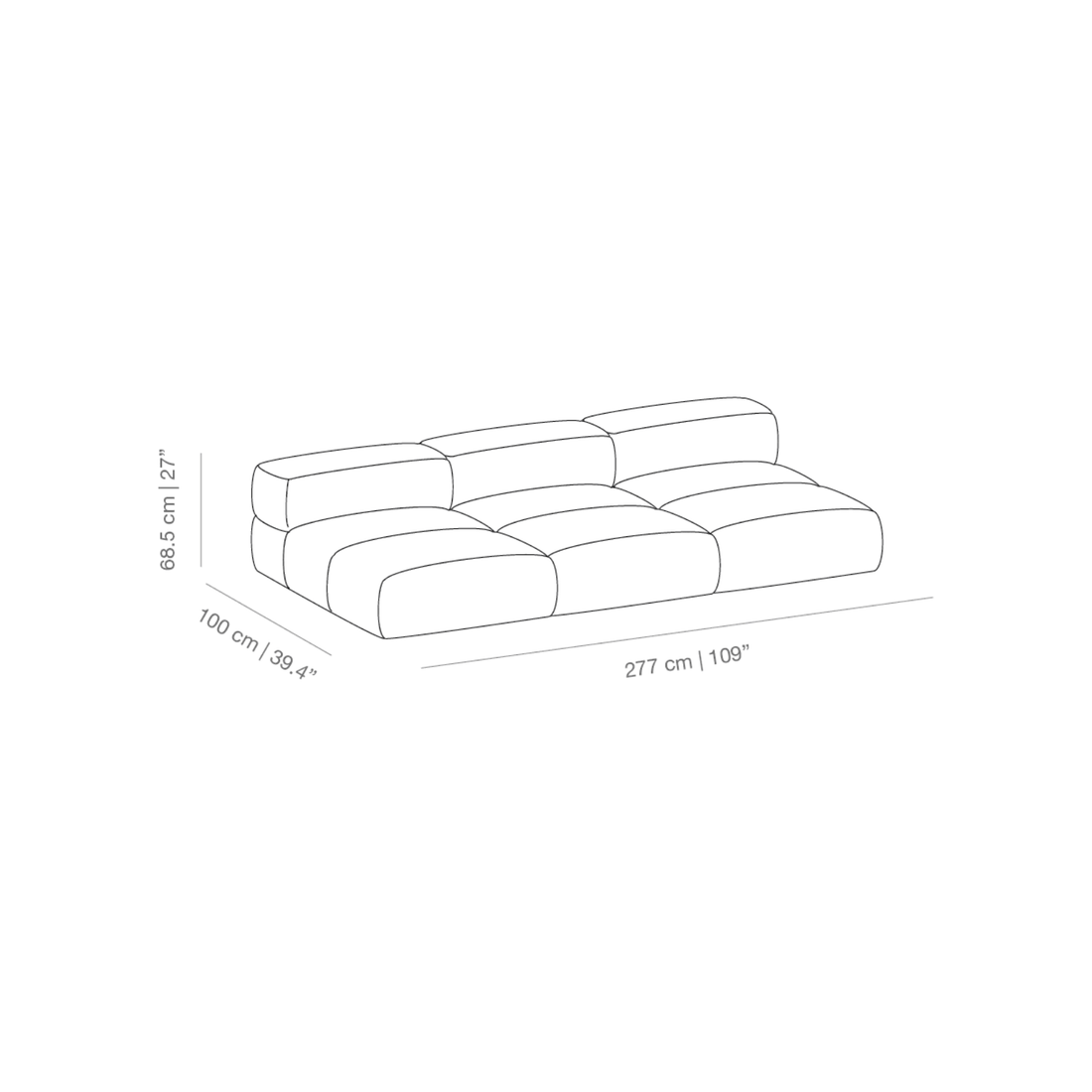 Savina 3 seater | Modular Sofa