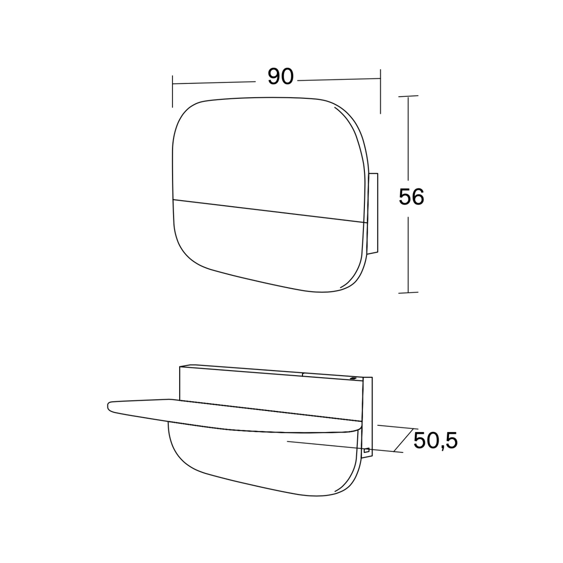 Dune | Wall-mounted Desk