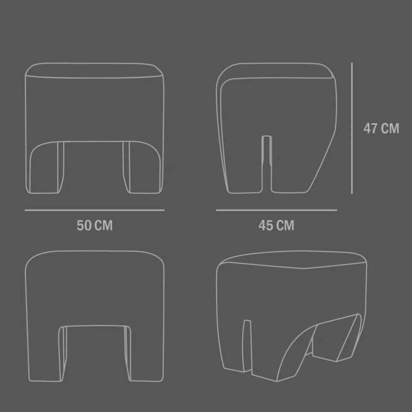 Sculpt, Off White CPH 900 | Stool