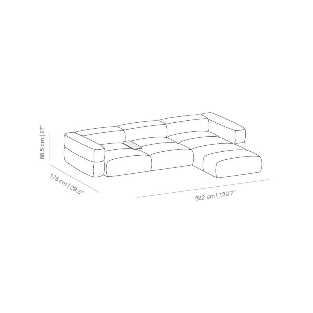 Savina 3 seater | Modular Sofa