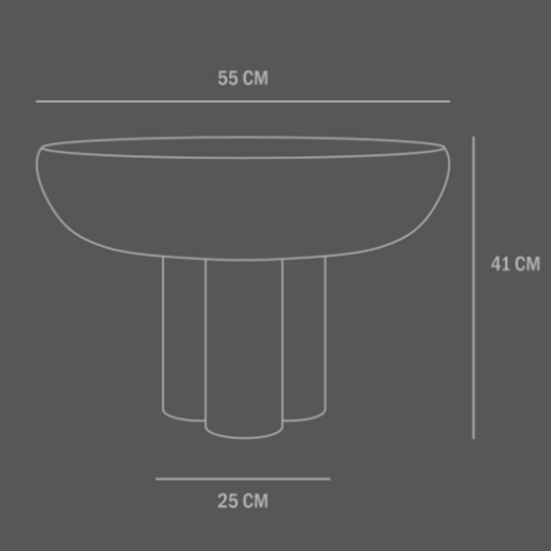 Crown, Low | Side Table Smoked Desert