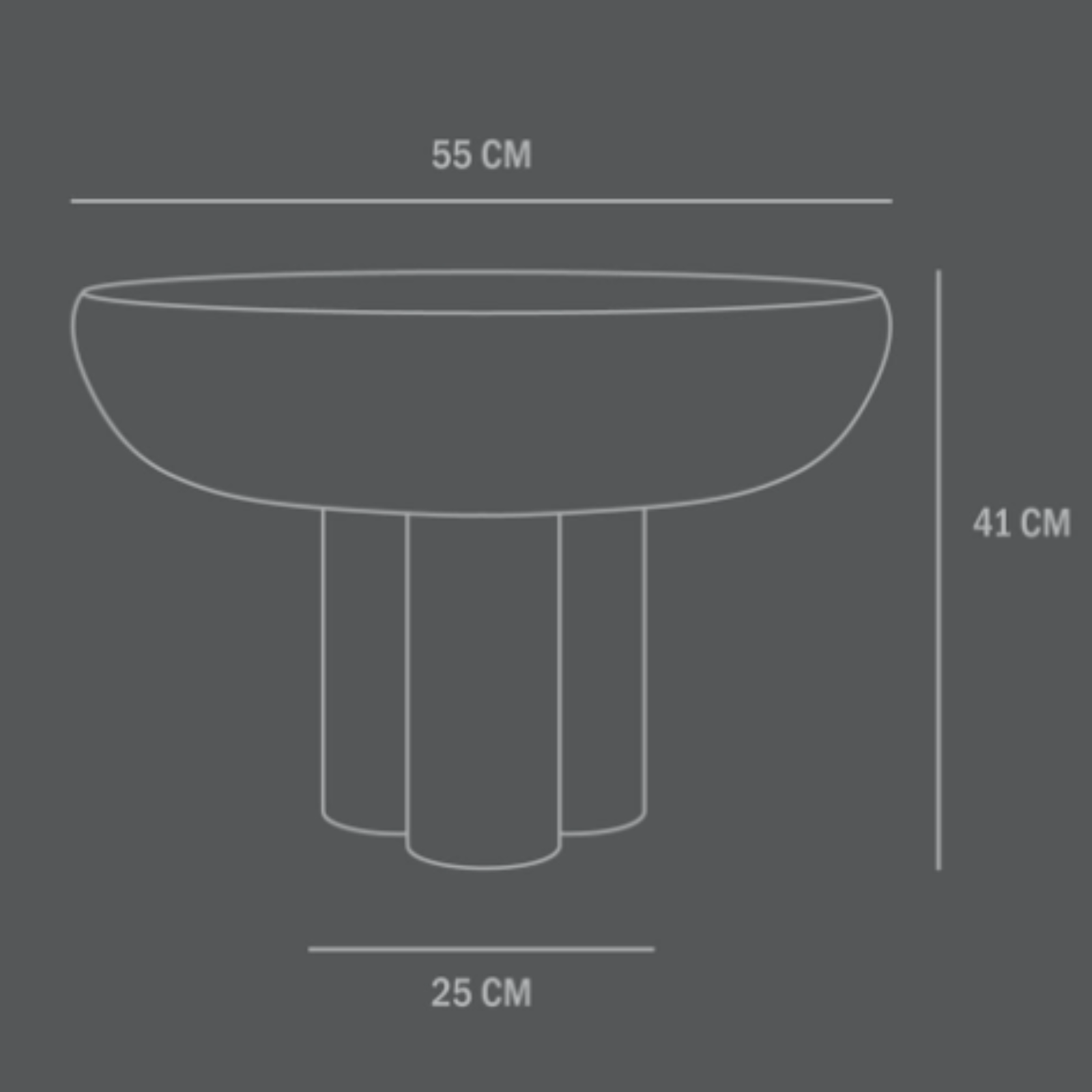 Crown, Low | Side Table Smoked Desert