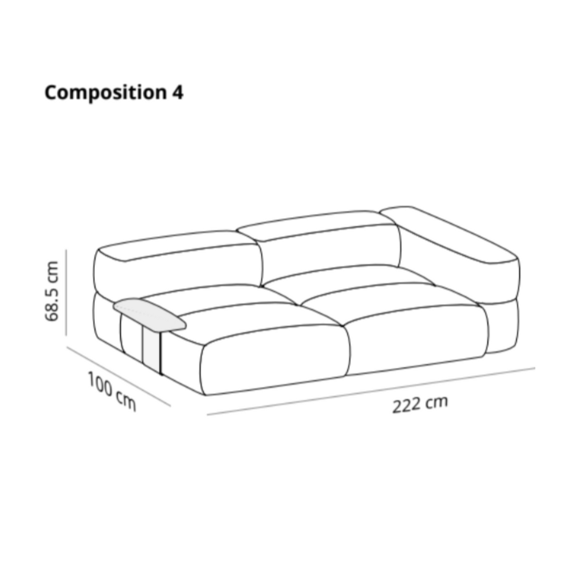 Savina 2 seater | Modular Sofa