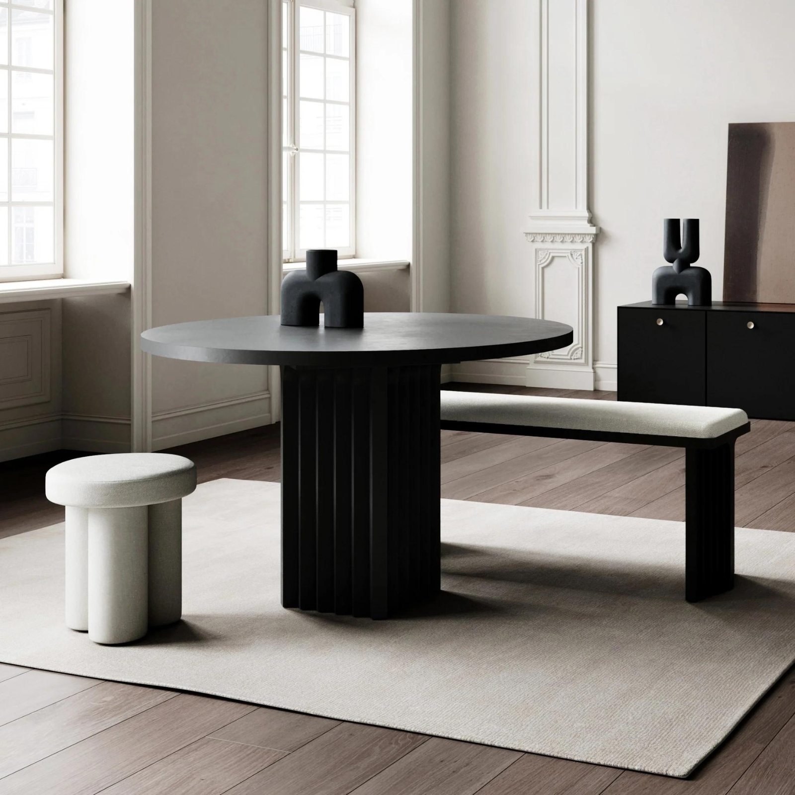 Arc Dining Table - Coffee