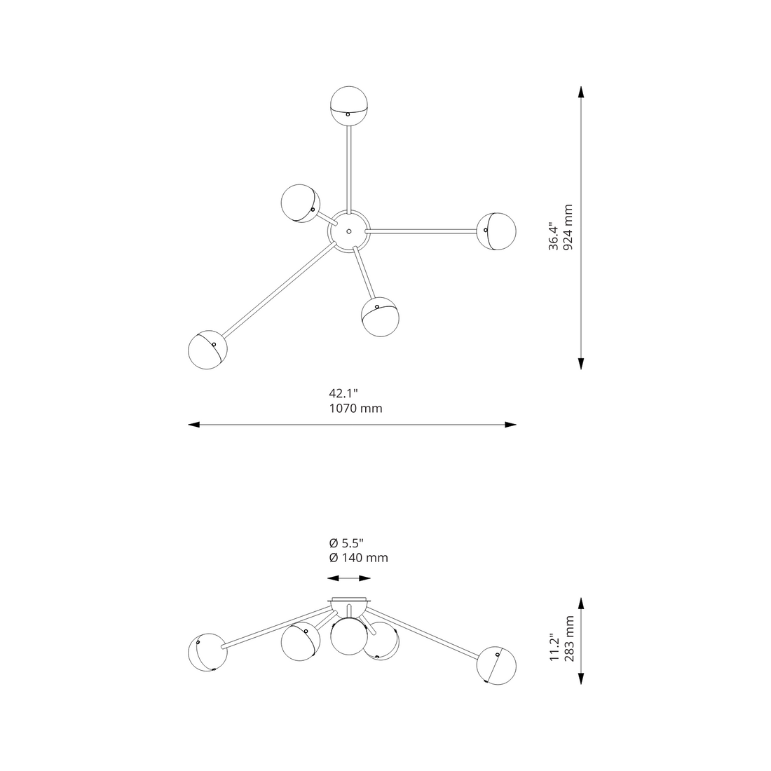 Molecule Spark | Wall Sconce