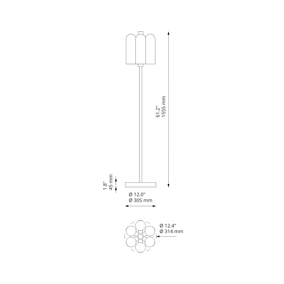 Odyssey 6 | Floor Lamp