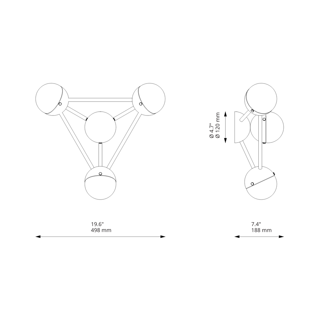 Molecule 4 | Flush Mount