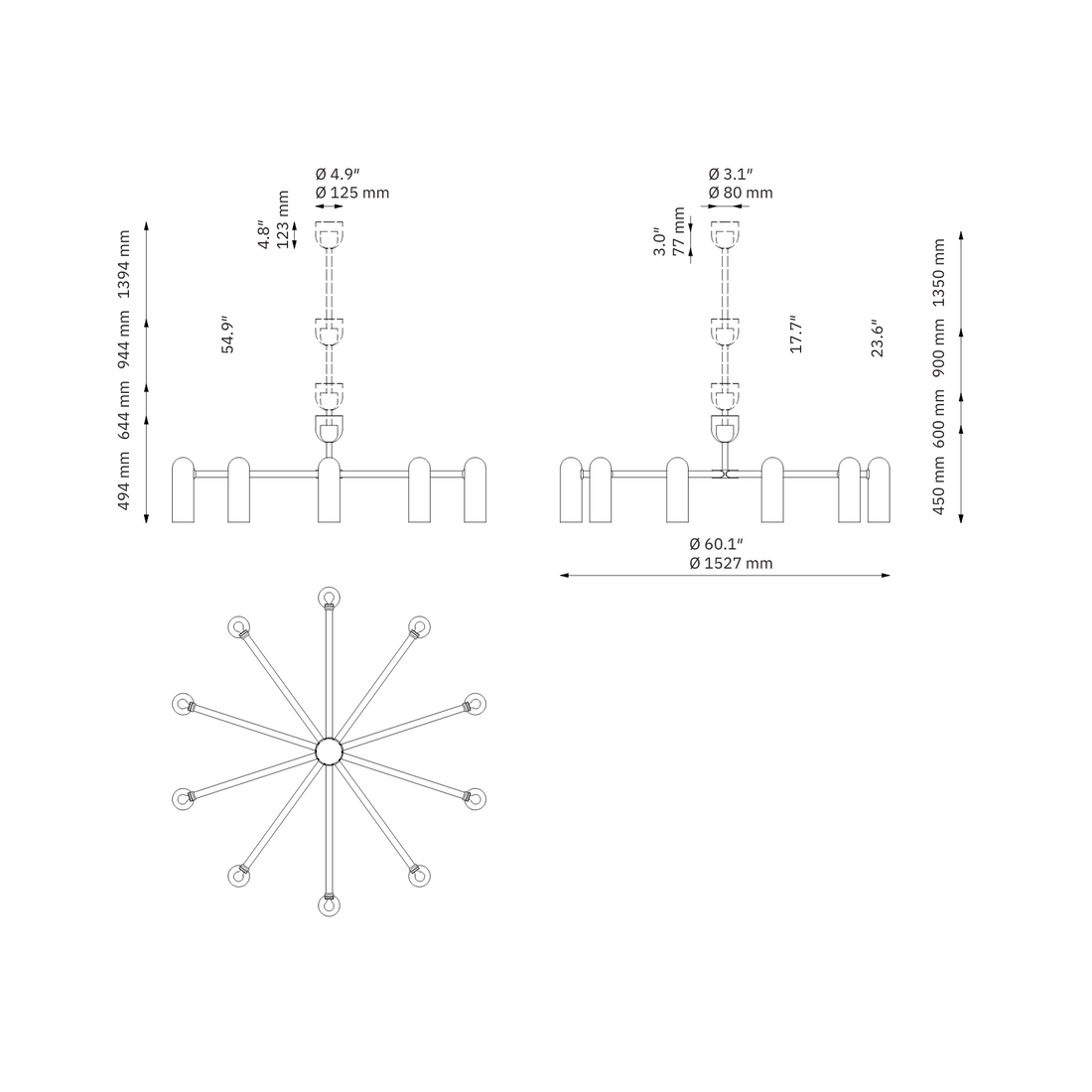 Odyssey Round LG | Chandelier