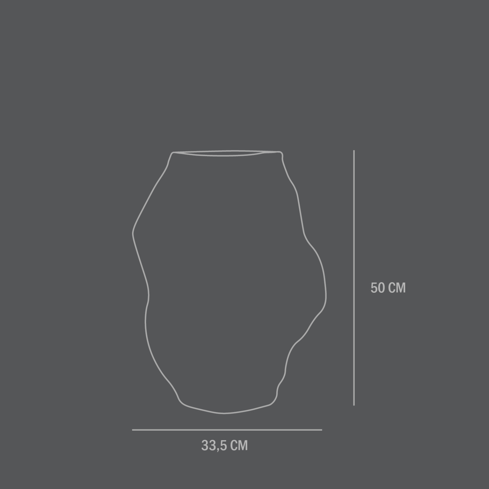 Katachi, Clear, Big | Vase