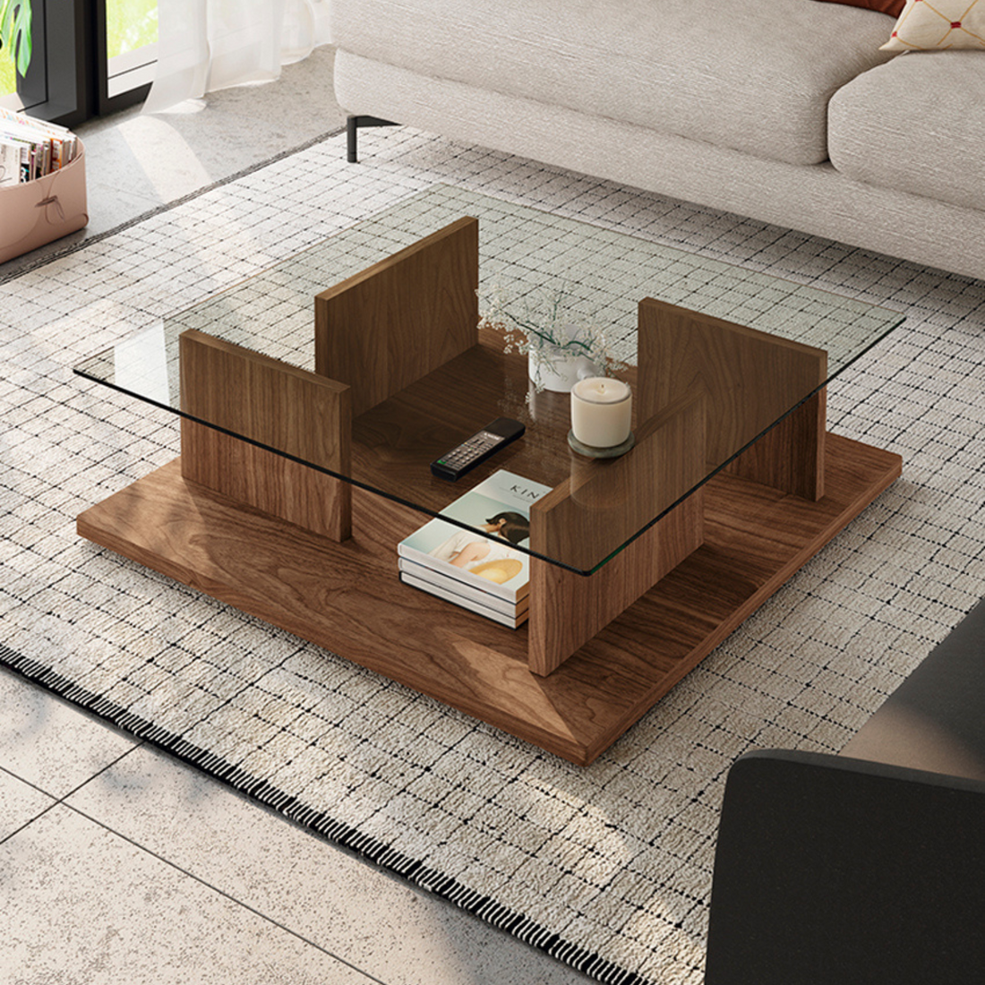 Artica, glass top | Coffee table