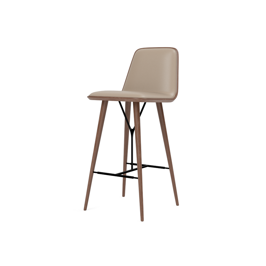 Spine Wood Base | Barstool