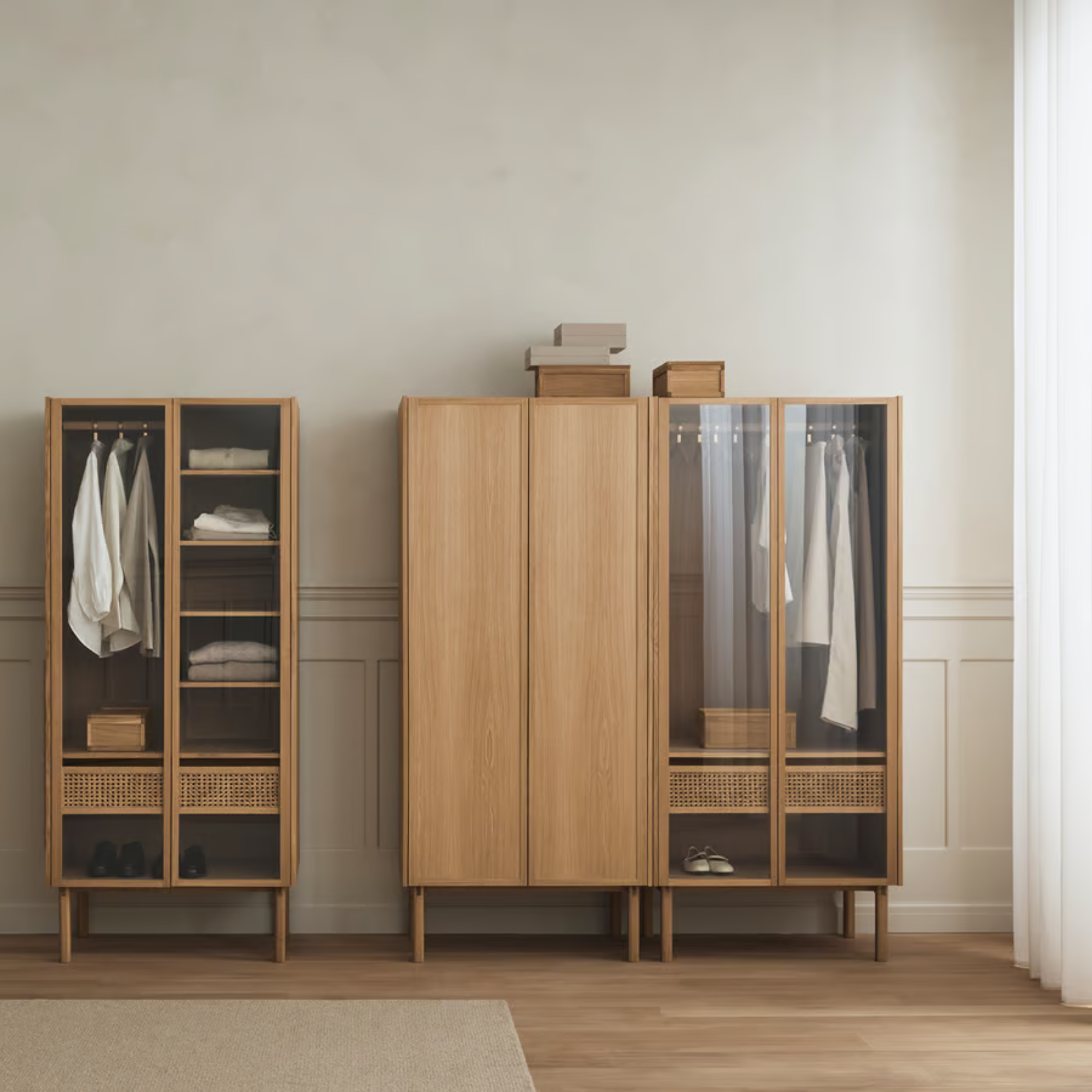 Cana, wooden doors | Wardrobe