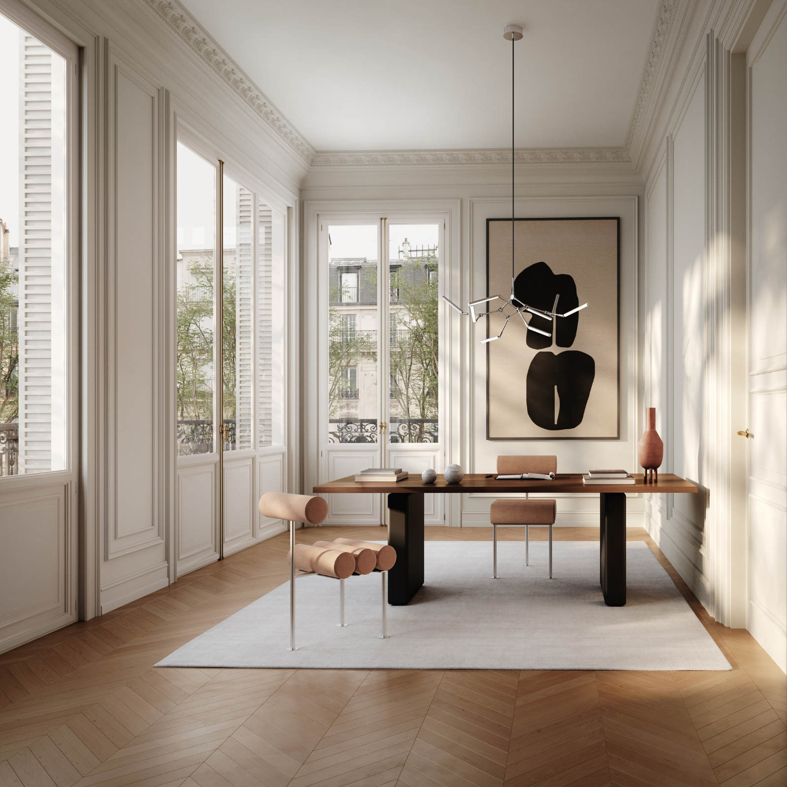 Stick, Mini, Chrome | Chandelier