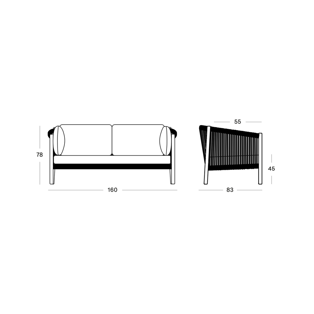 Lento | Outdoor Lounge Sofa