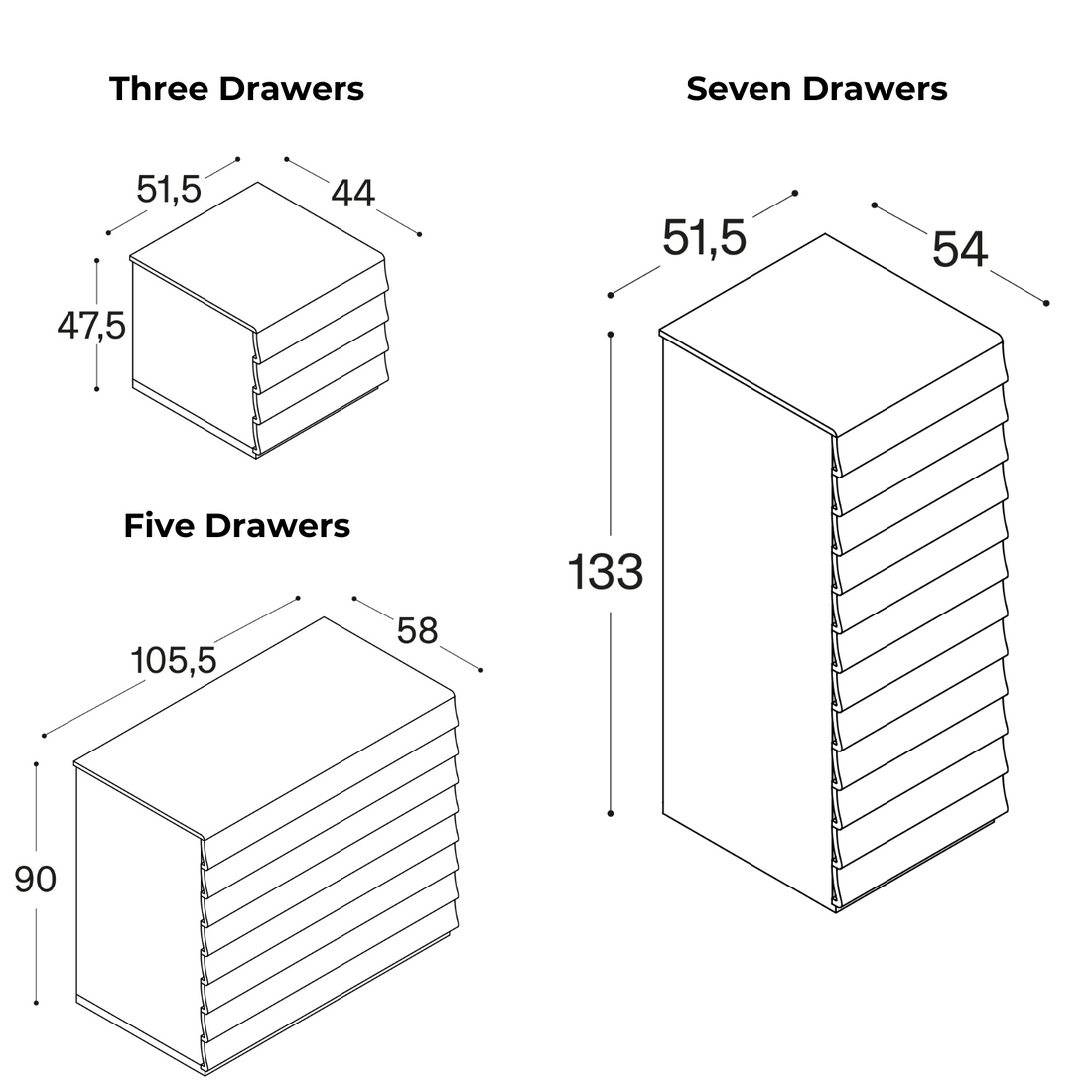 Rideaux | Chest of drawers