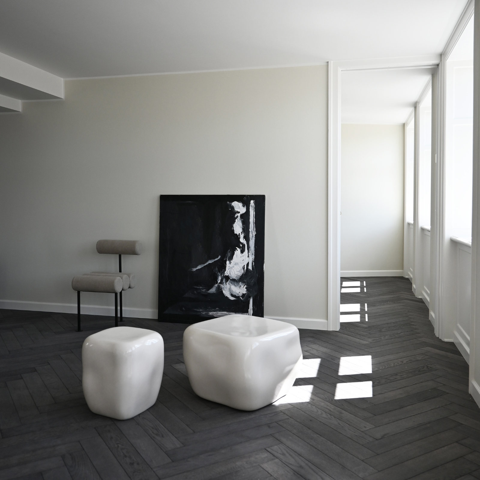 Ishi, White, Medio | Side Table