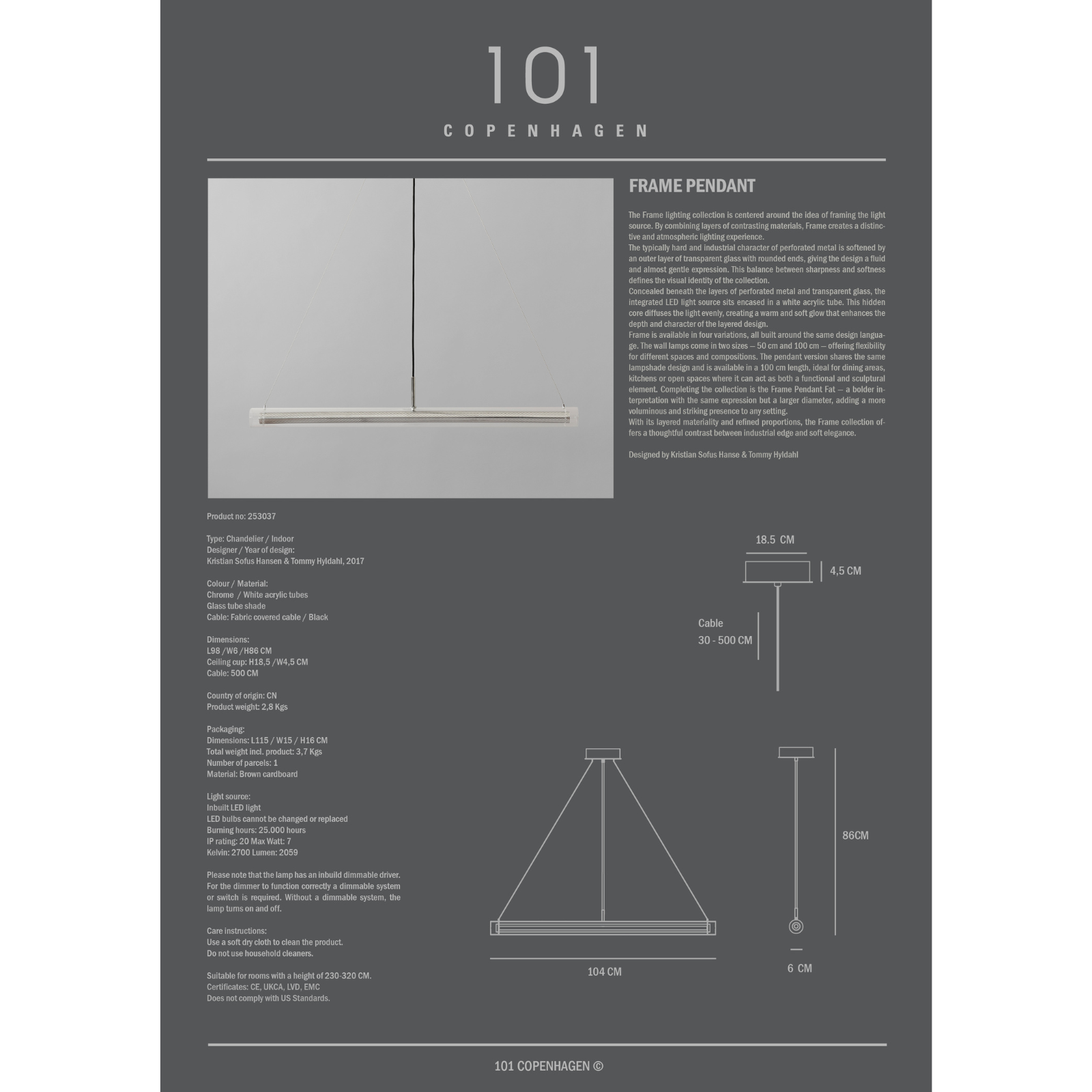 Frame, Regular  | Pendant