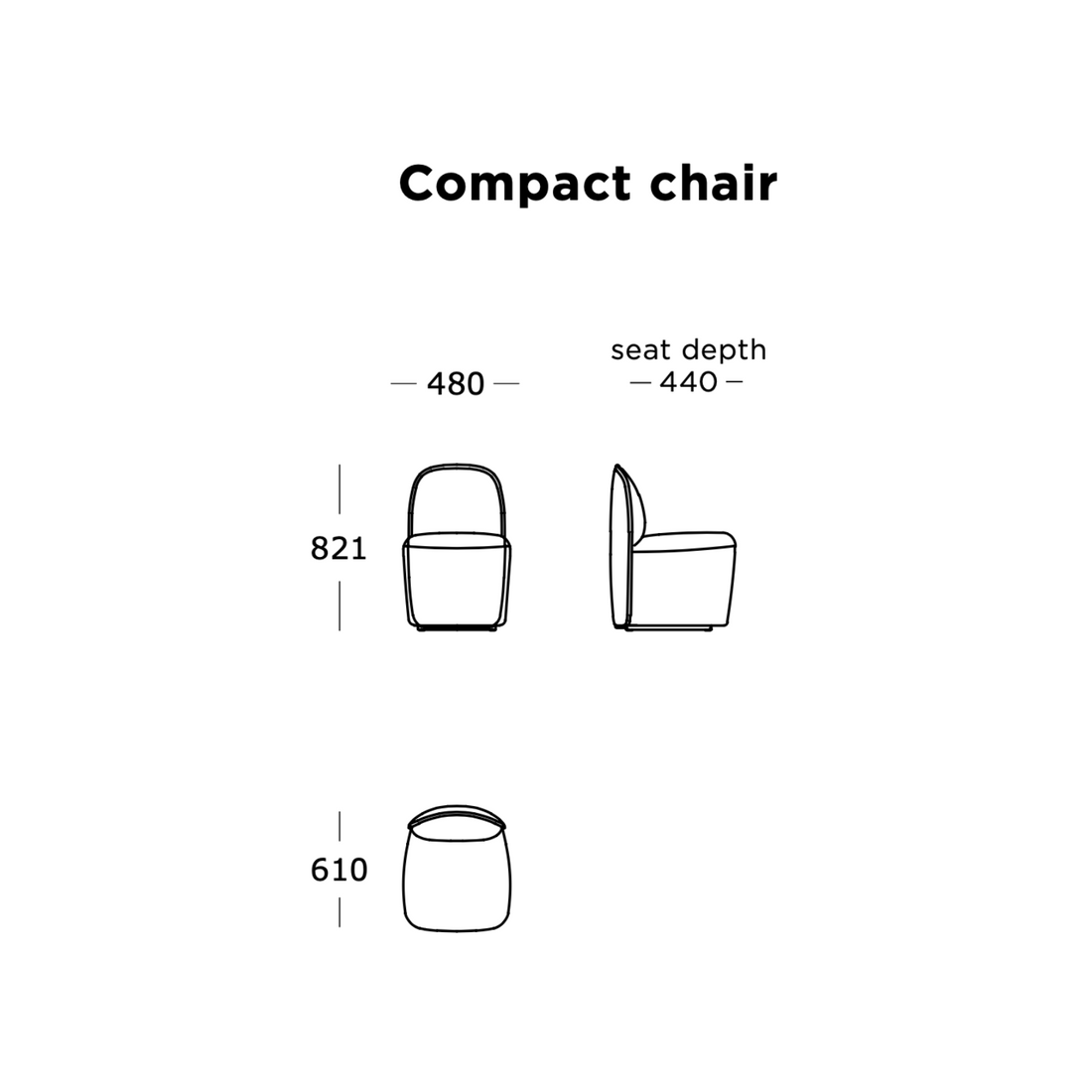 Panorama, Compact Chair | Dining Chair