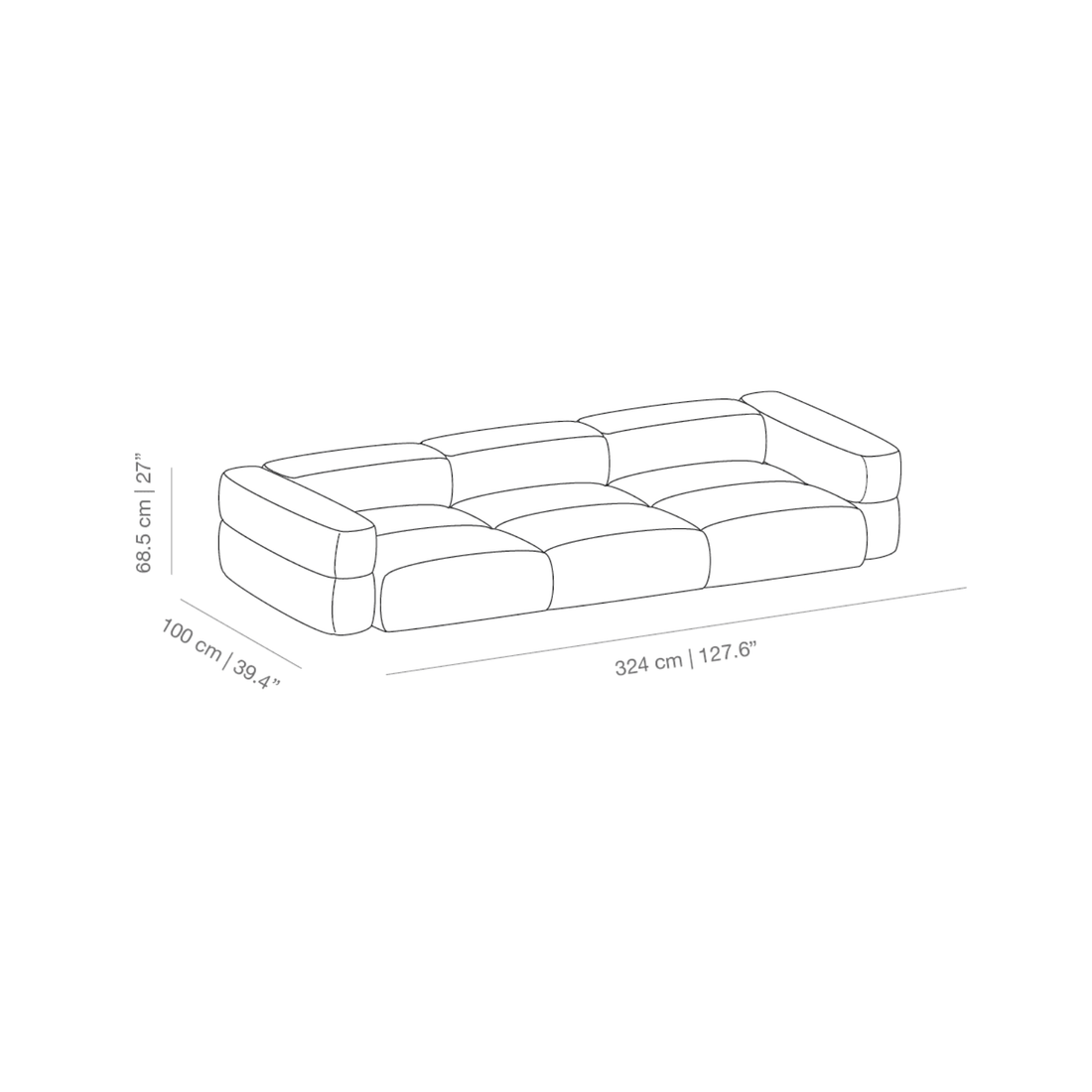 Savina 3 seater | Modular Sofa