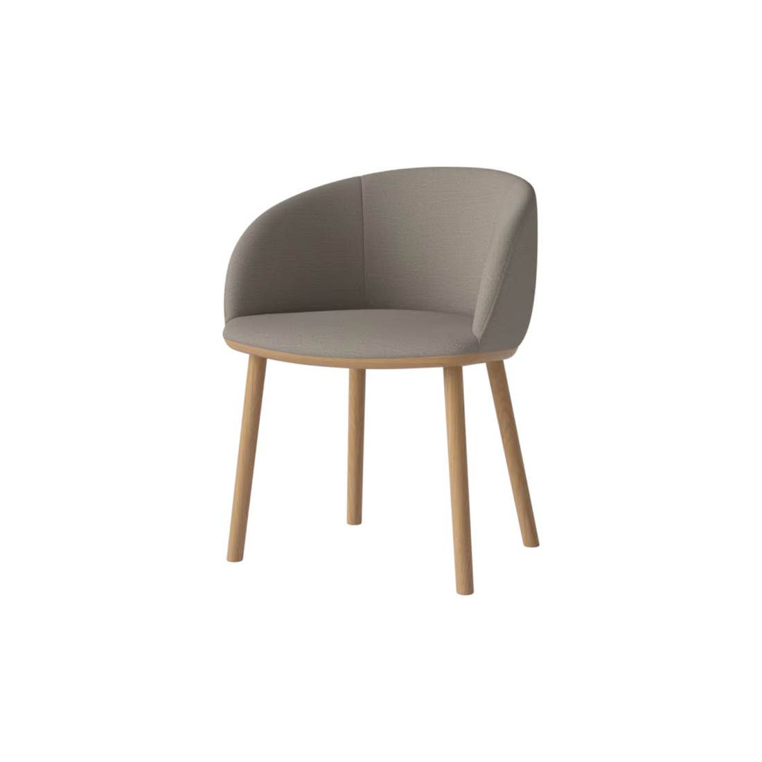 BOLIA Join Dining Chair Oiled Oak and Dark Beige