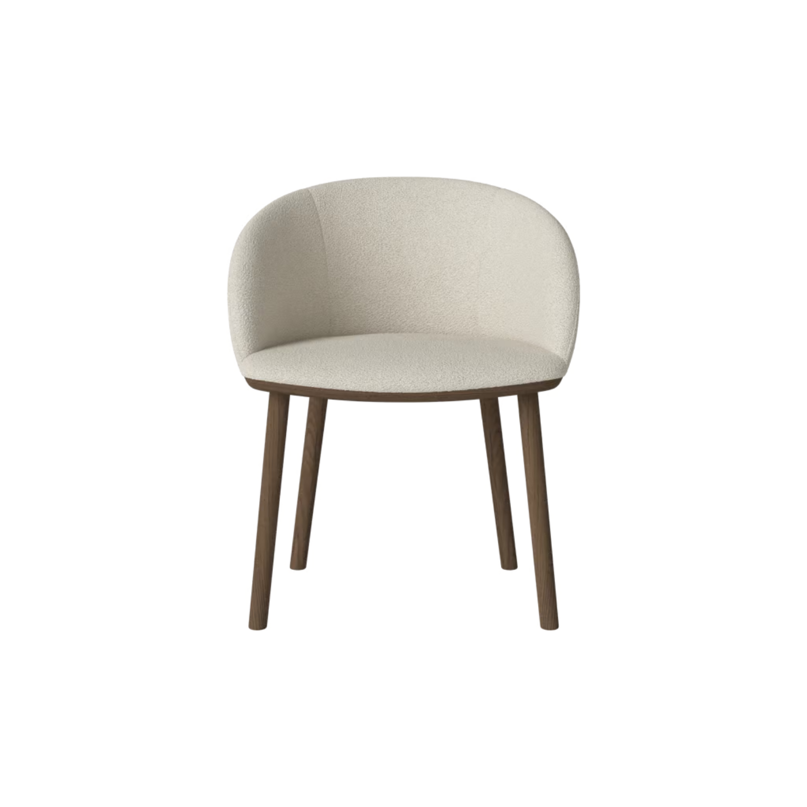 BOLIA Join Dining Chair Dark Oiled Oak and  Boucle