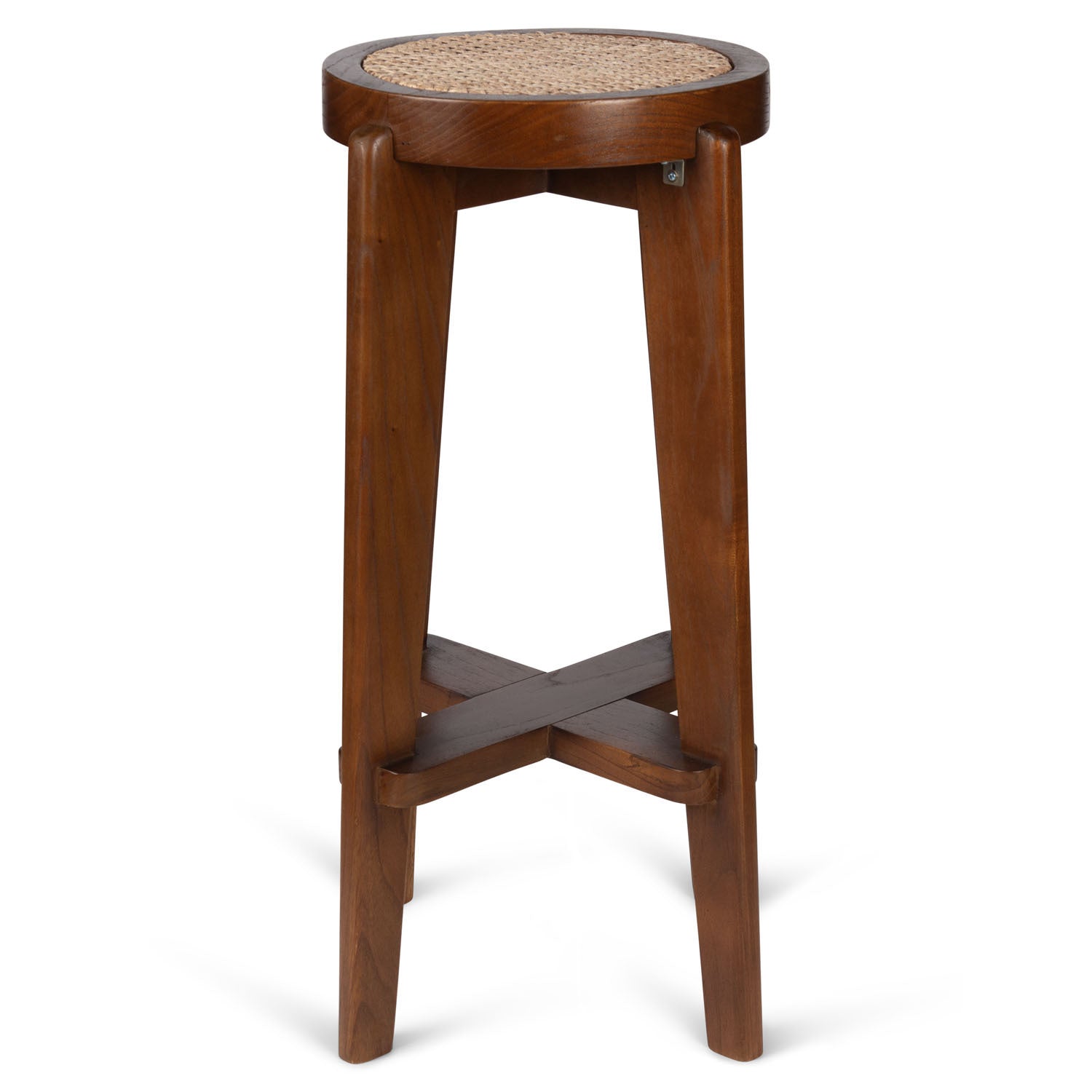 High Bar stool Cane DT.W.19. - Dark Brown