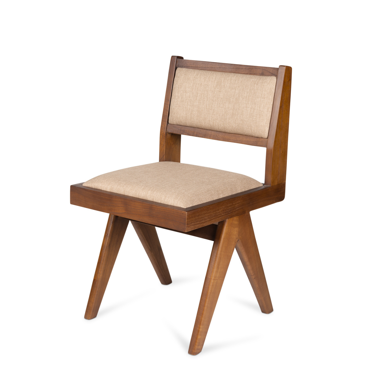 DETJER Dining Chair Upholstered in Dark Brown