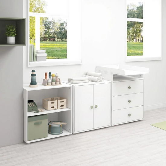 FLEXA Changing Table with Three Drawers example