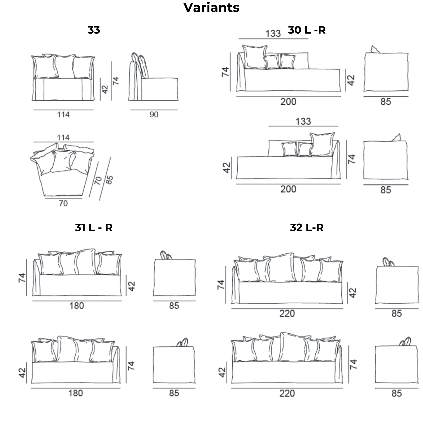 GERVASONI Ghost Modular Sofa 