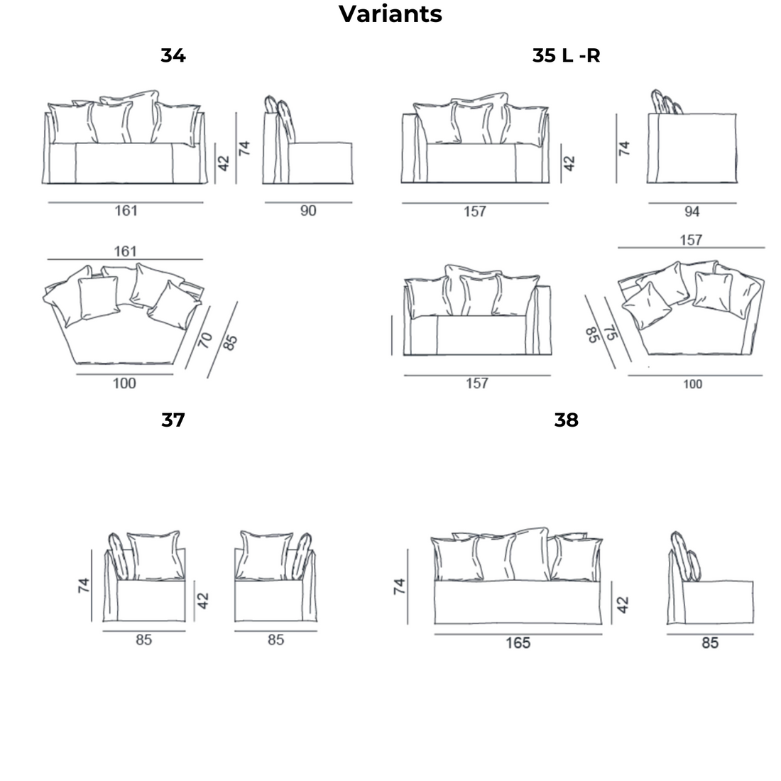 GERVASONI Ghost Modular Sofa 