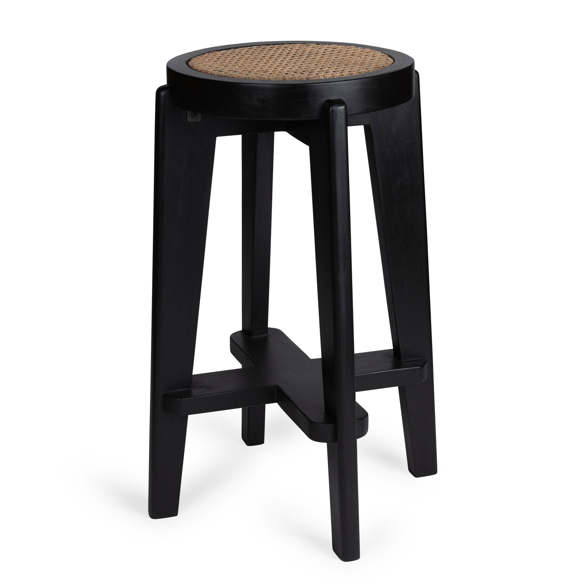 Bar stool Cane DT.W.19. - Charcoal Black