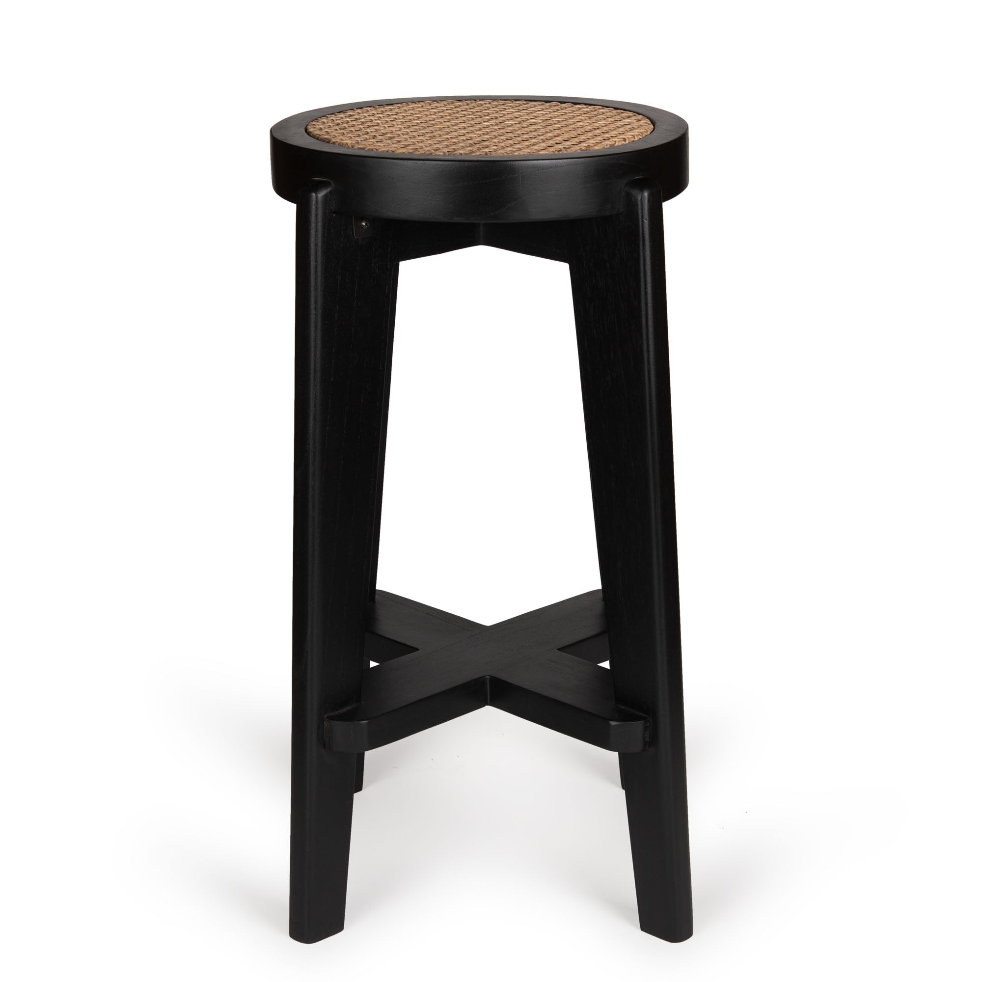 Bar stool Cane DT.W.19. - Charcoal Black