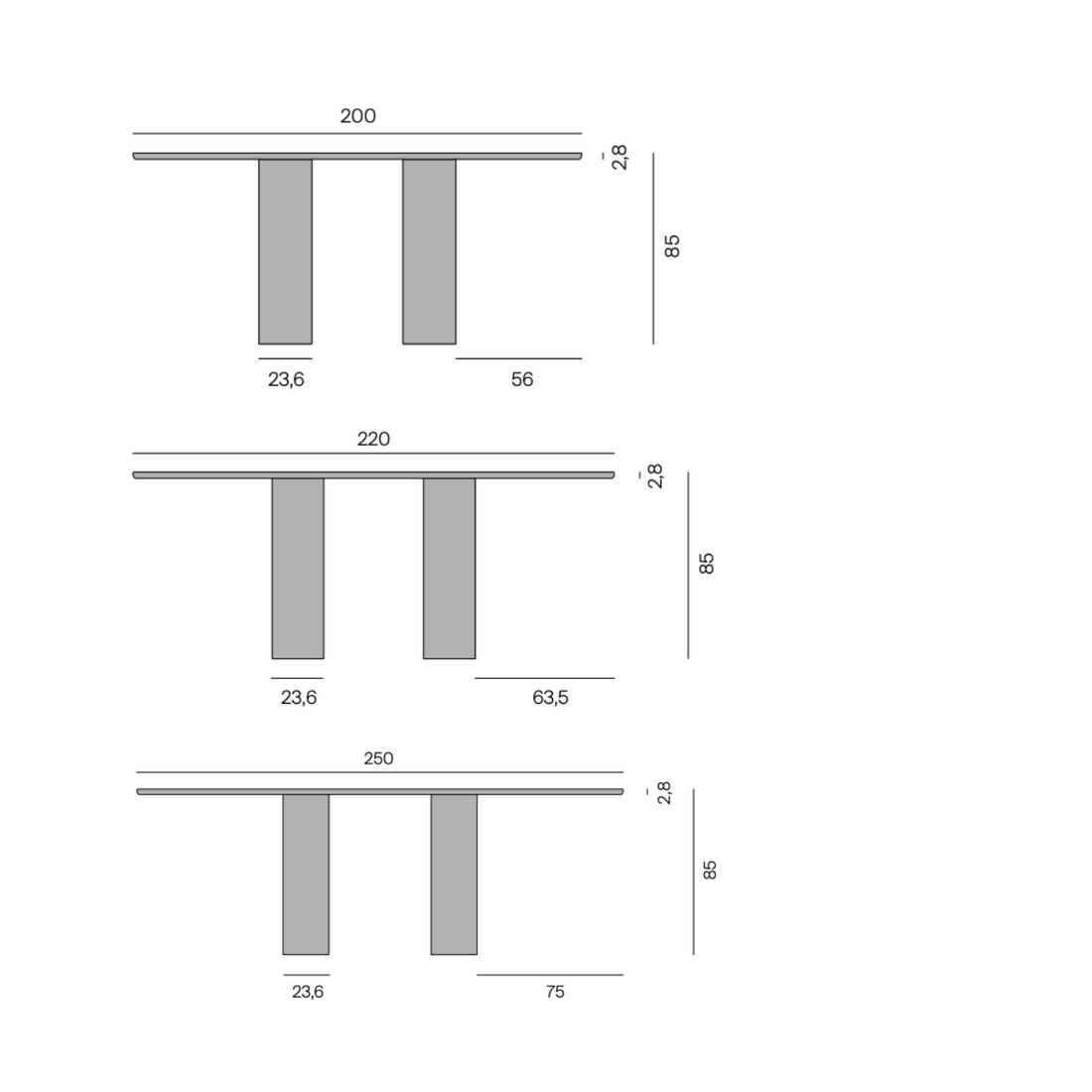 MoreMoebel Oso Console Dimensions