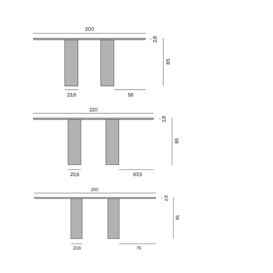 MoreMoebel Oso Console Dimensions