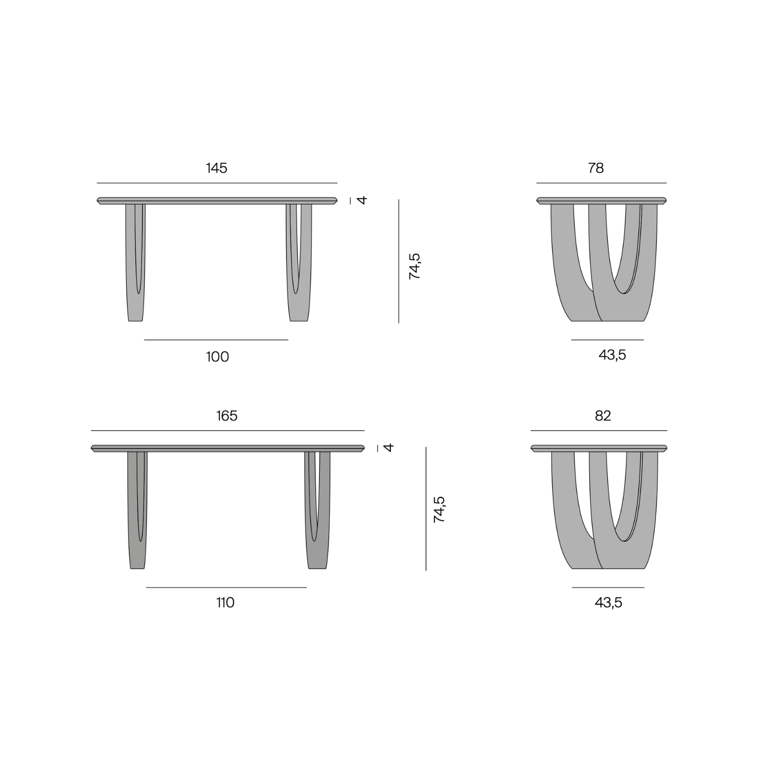 More Moebel Cala Desk Dimensions