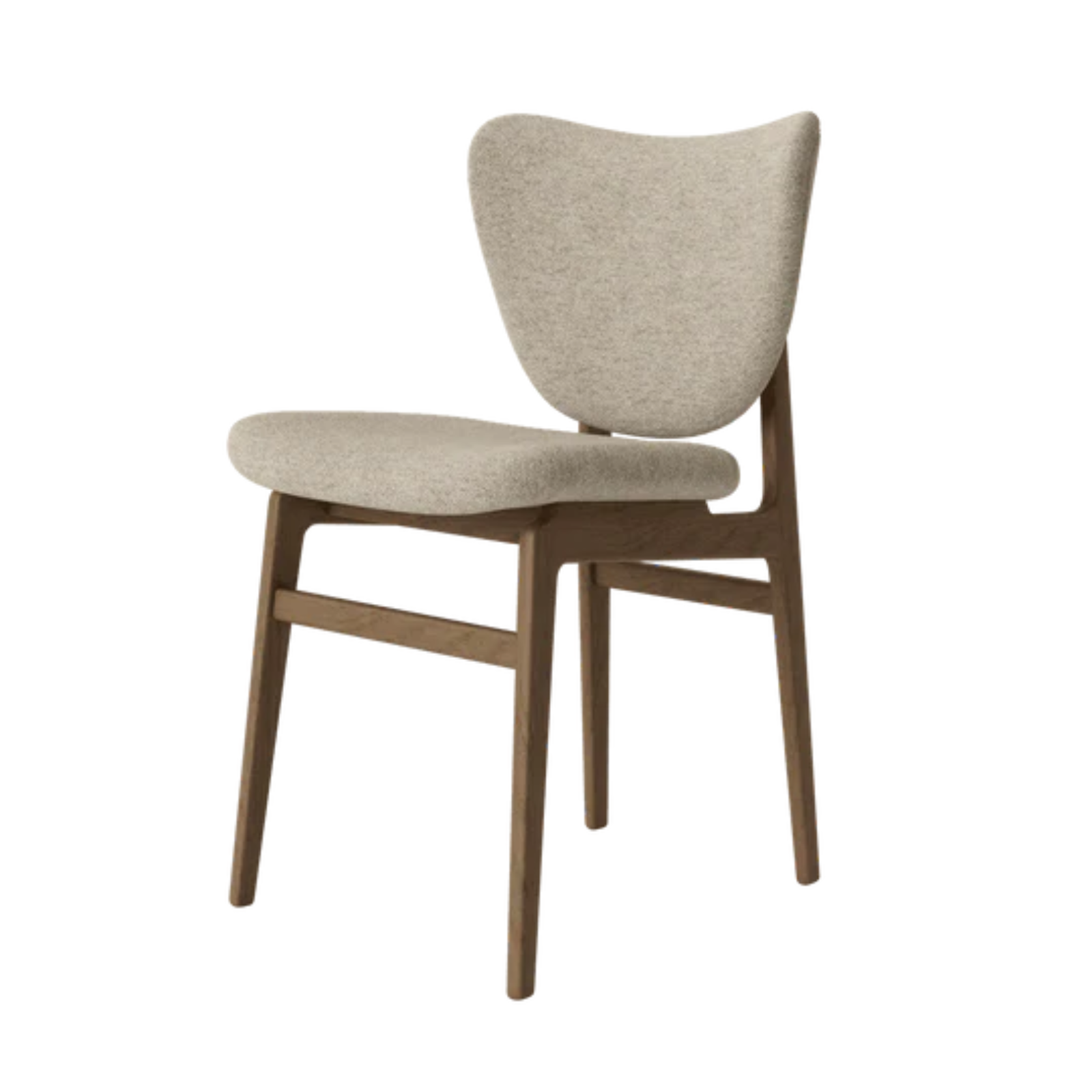 NORR11 Elephant Dining Chair fully upholstered seat and back both sides Barnum3 Oak Light Smoked