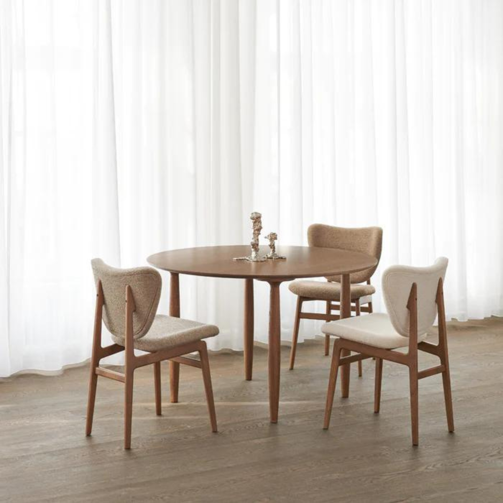 NORR11 Elephant Dining Chair fully upholstered seat and back both sides Barnum3 Oak Light Smoked 540 in dinning